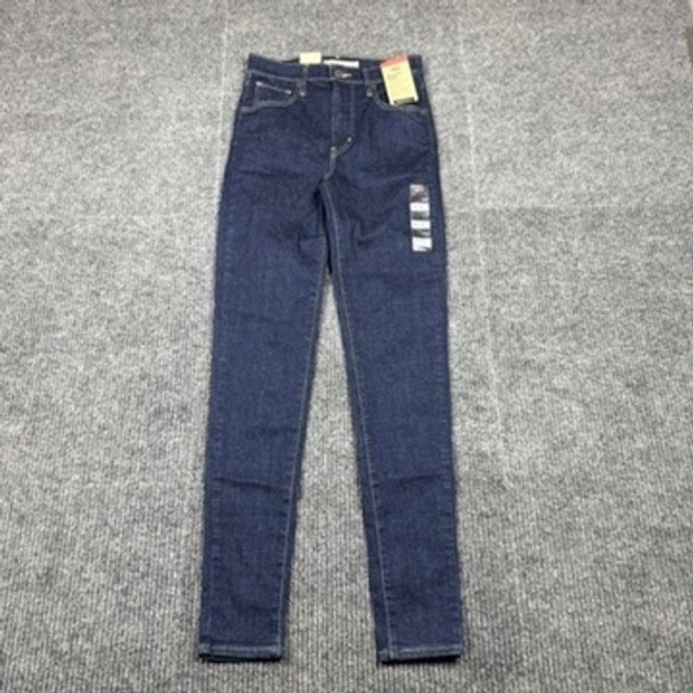 NWT Levis Mile High Super Skinny Jeans Dark Wash Hyperstretch 22791-0074 W26 L30